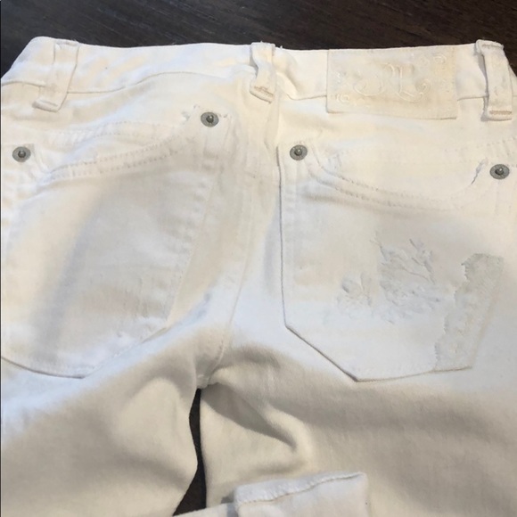 Ralph Lauren white jeans size 7 patchwork - Picture 5 of 7